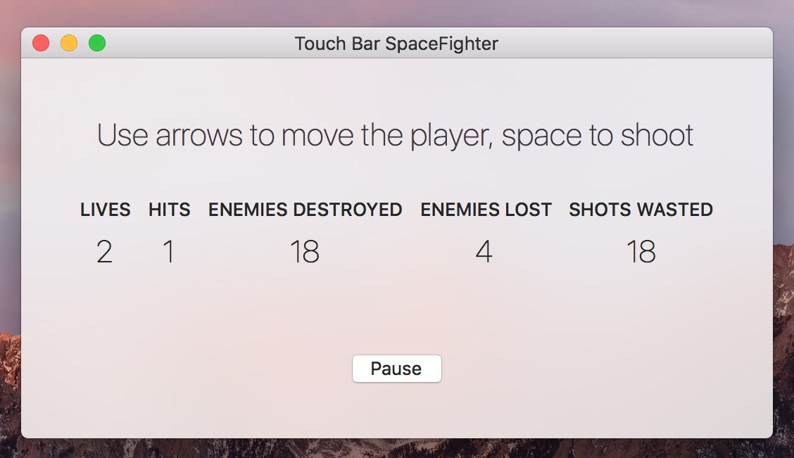 Touch Bar Space Fight gallery image