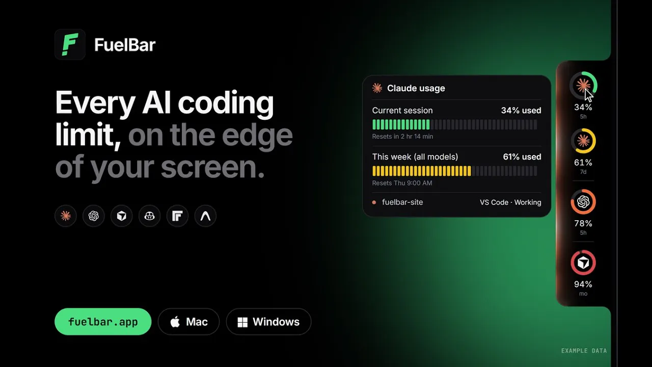 FuelBar for Mac and Windows gallery image