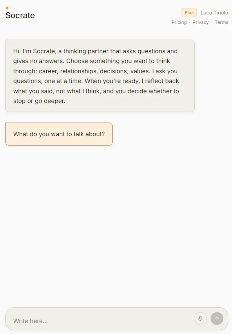 Socrate screenshot 3