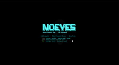 NoEyes – Blind E2EE Terminal ChatGitHub gallery image