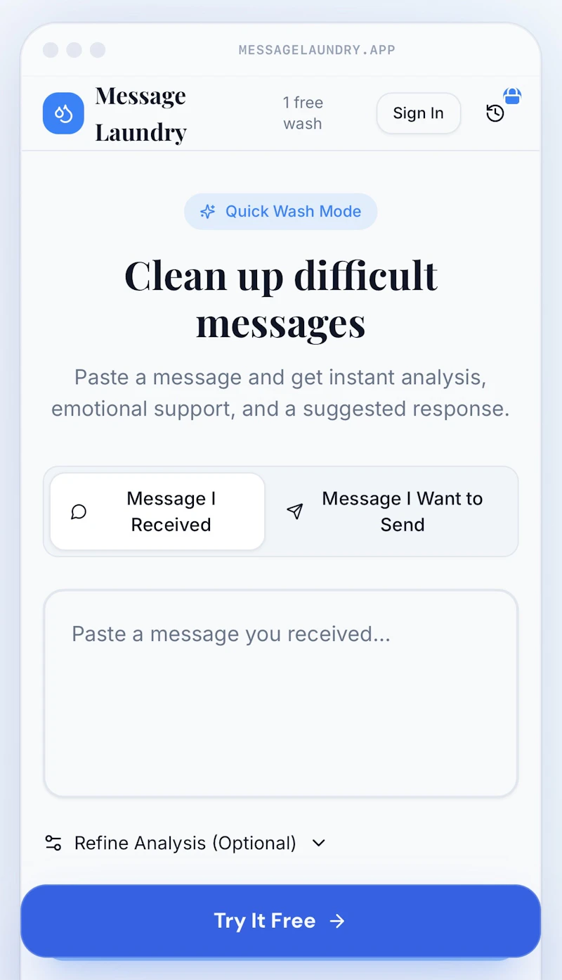 Message Laundry screenshot 2