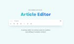 Article Editor image