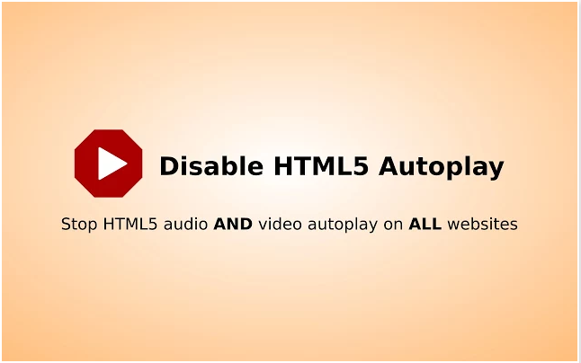 Disable HTML5 Autoplay gallery image