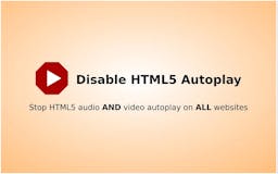 Disable HTML5 Autoplay media 2