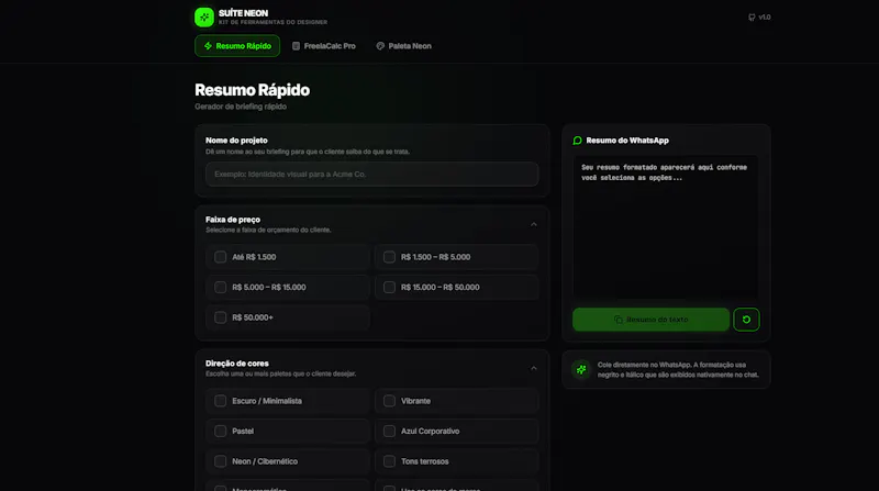 Neon Designer Suite screenshot 1