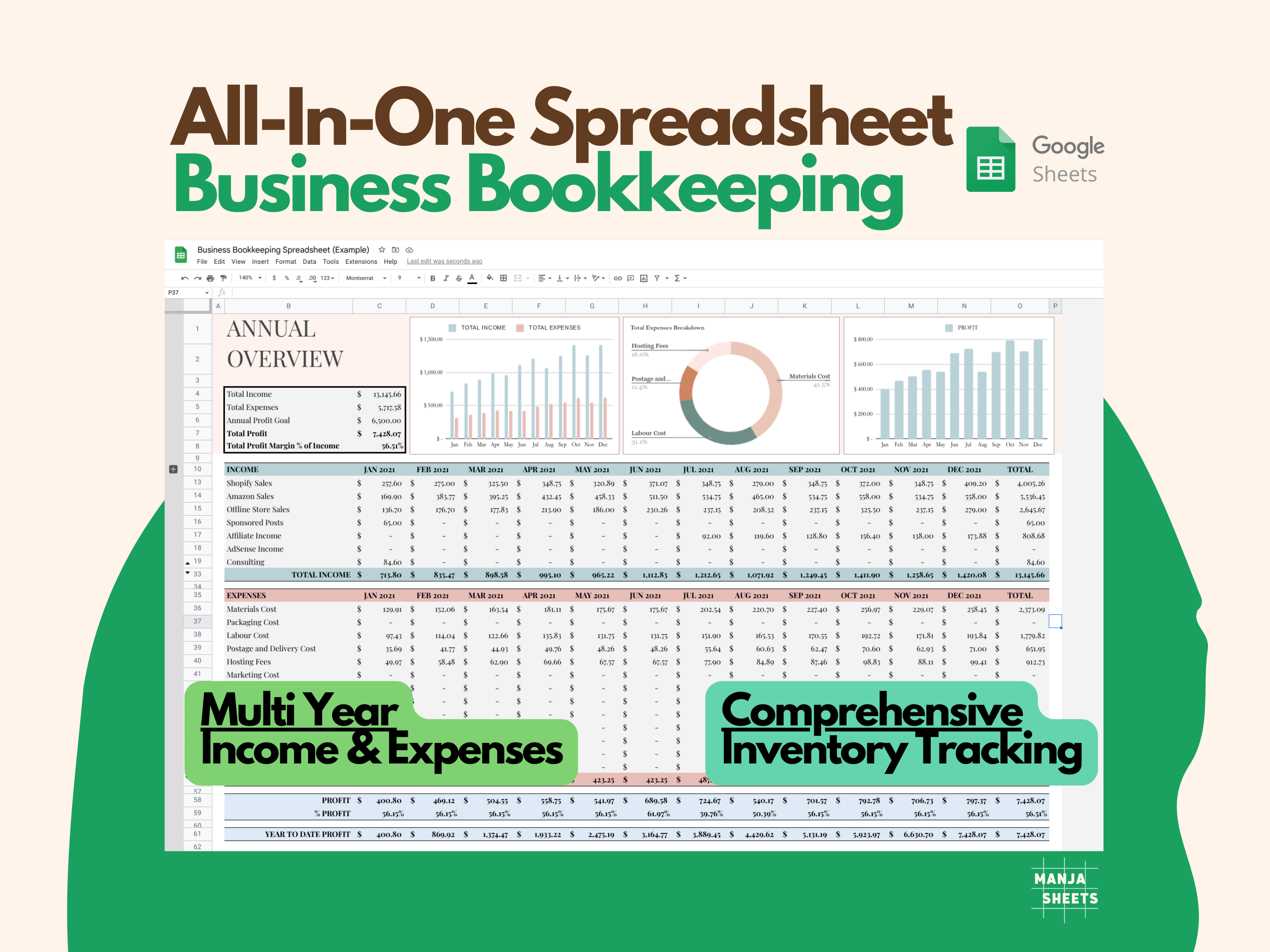 Bookkeeping Spreadsheet for Business logo