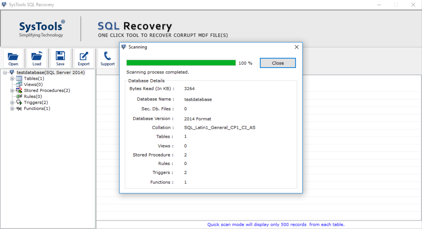 Software di recupero SQL SYSTOOLS media 5