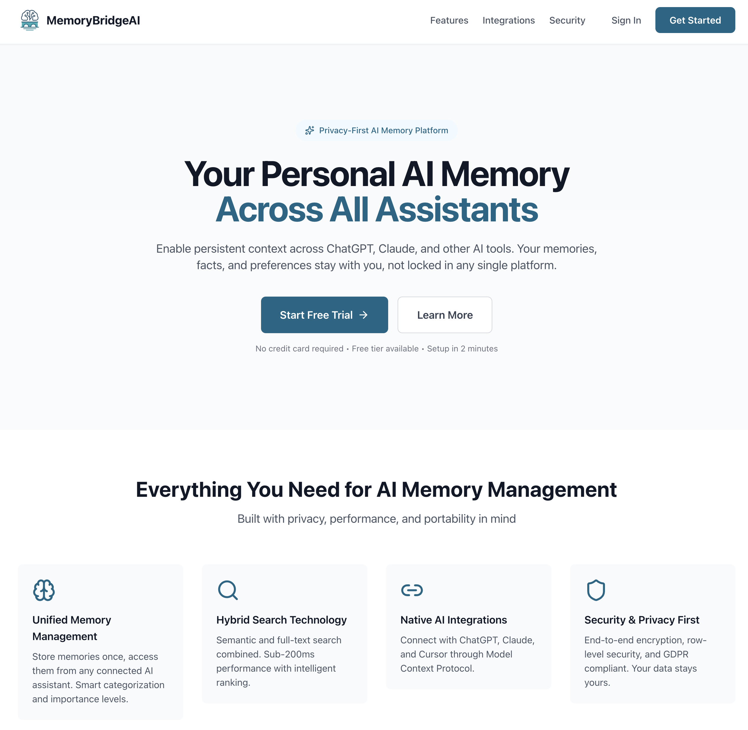 Média MemoryBridgeai - Accès à la mémoire personnelle à tous les assistants et outils d'IA. 2