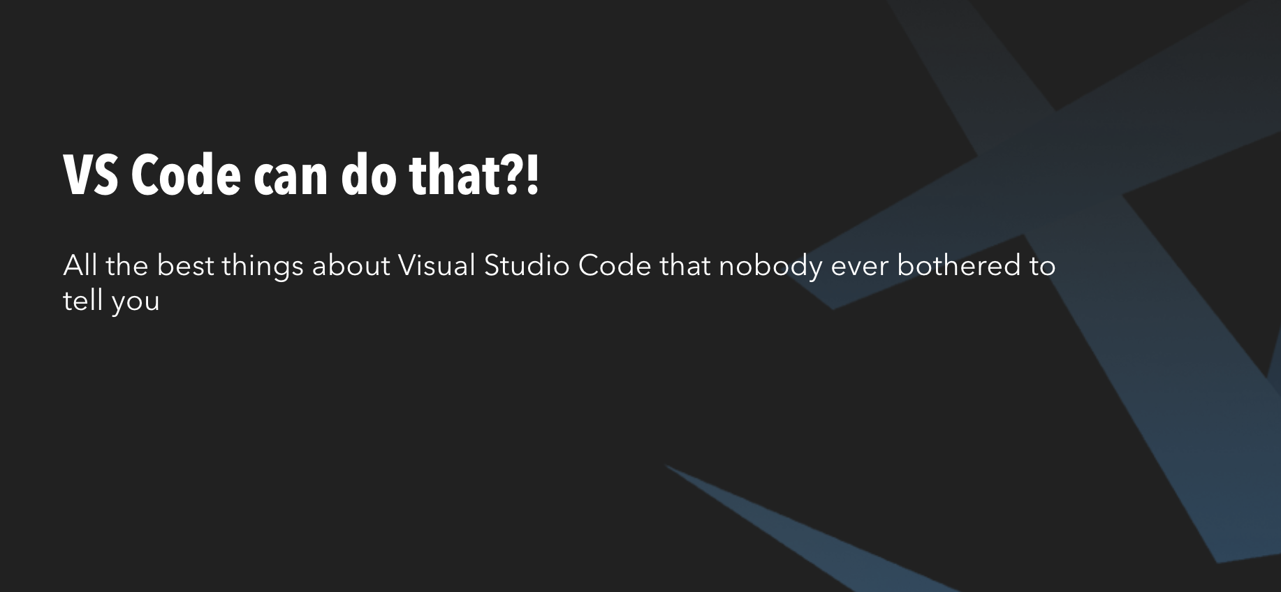 VS Code can do that?! gallery image