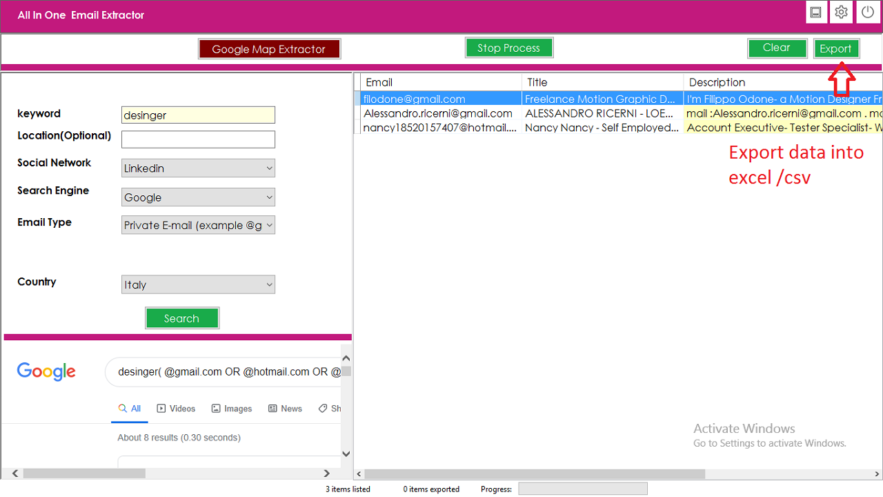 AllINONE Email Extractor And Scraper media 3