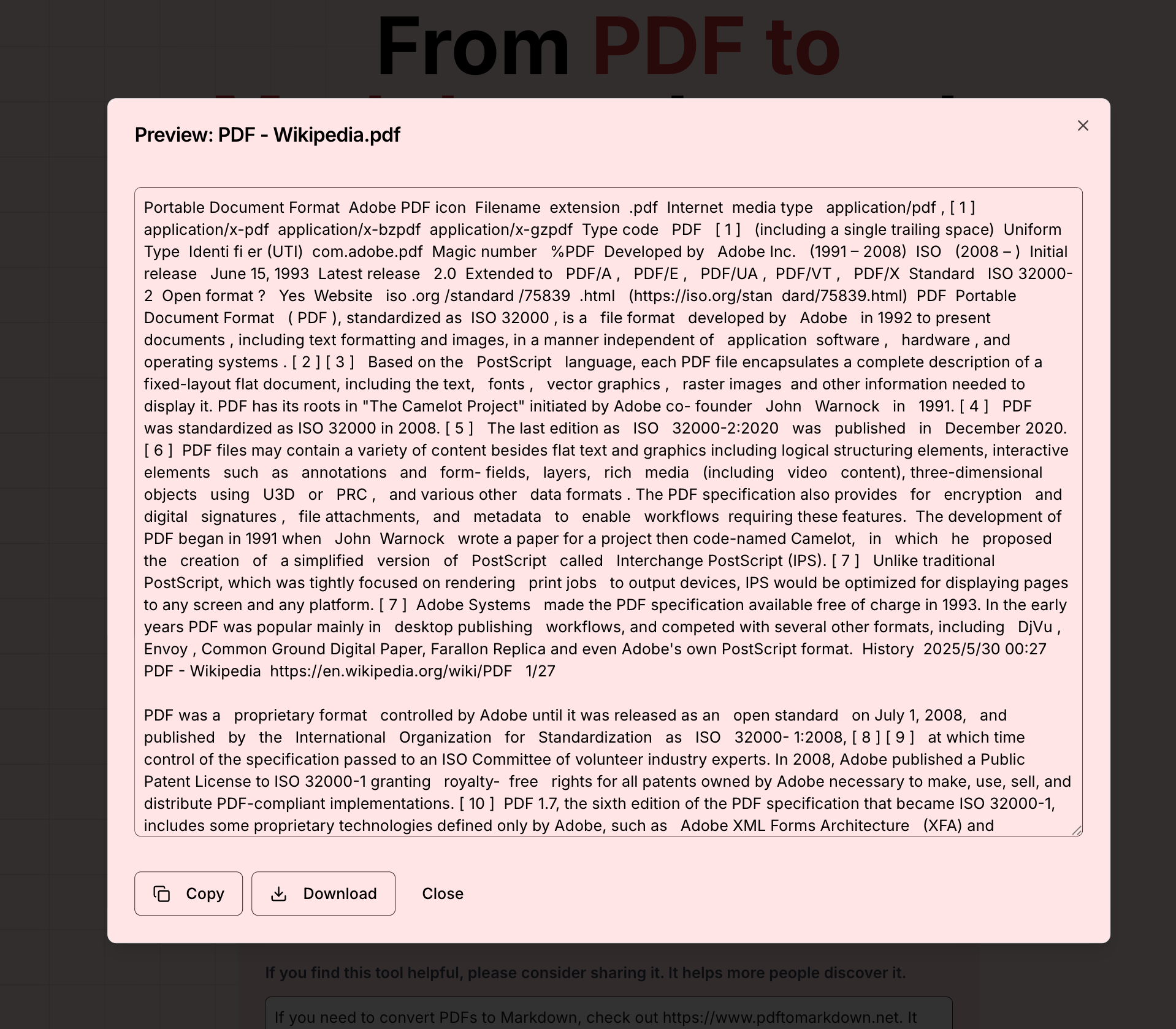 PDF to Markdown Converter gallery image