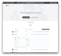 Europe VAT refund calculator gallery image