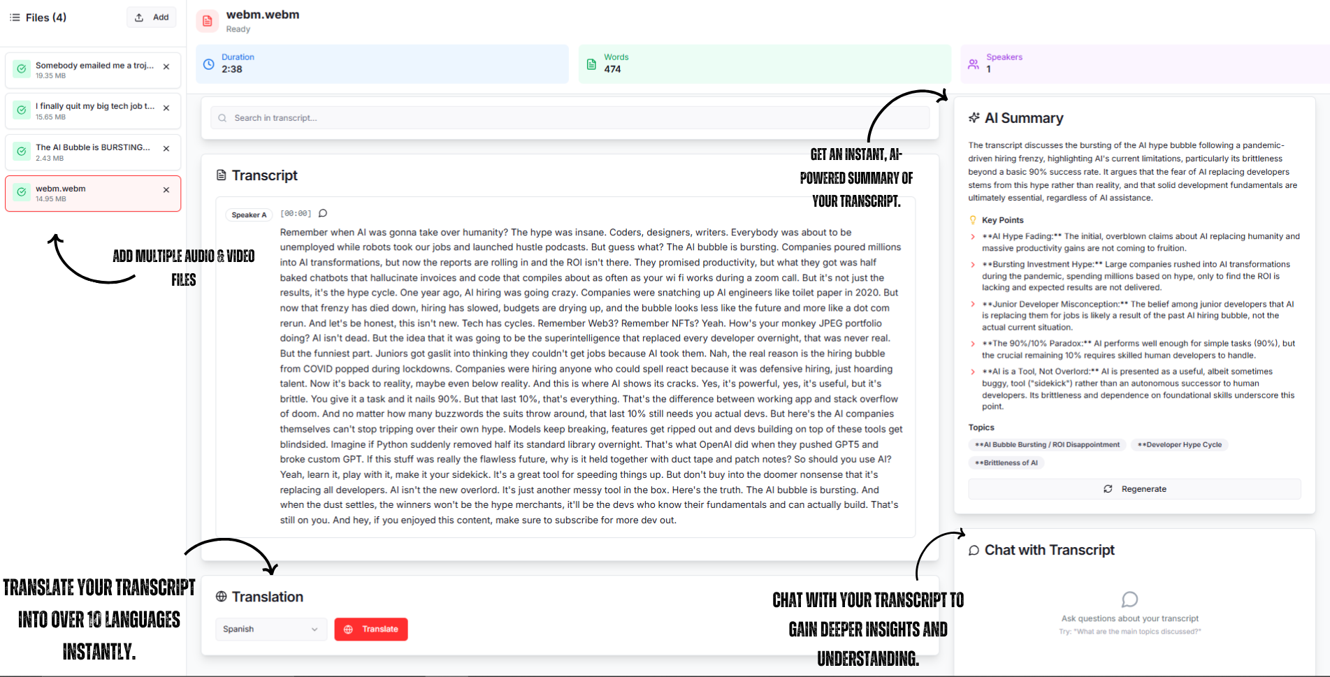 TranscriptorPro gallery image