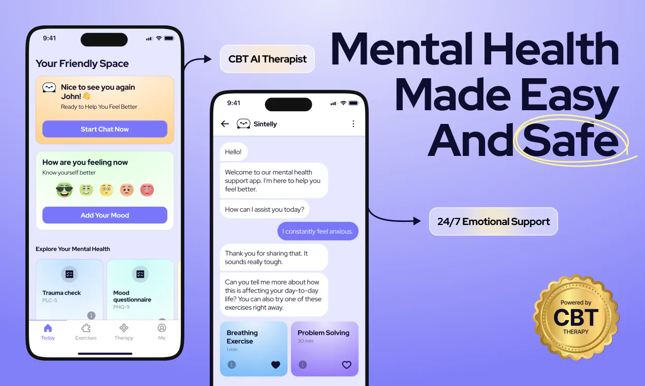 Sintelly: CBT Therapy Chatbot gallery image