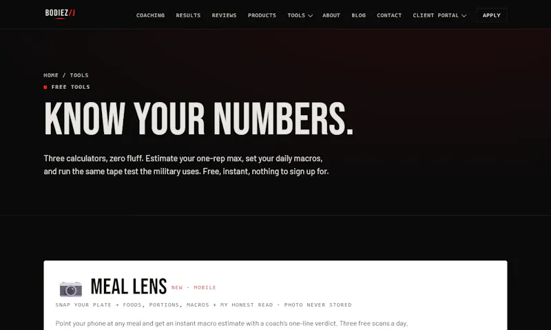 Meal Lens by BodieZ screenshot 3
