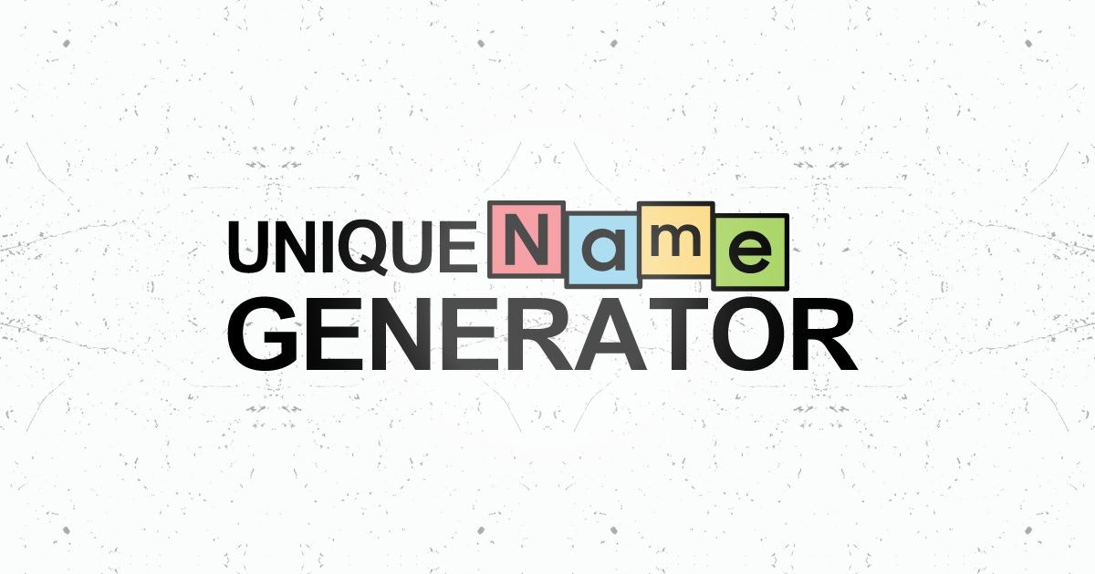 uniquenamegenerators.com - अद्वितीय नाम उत्पन्न करने के लिए एक जगह मीडिया 1