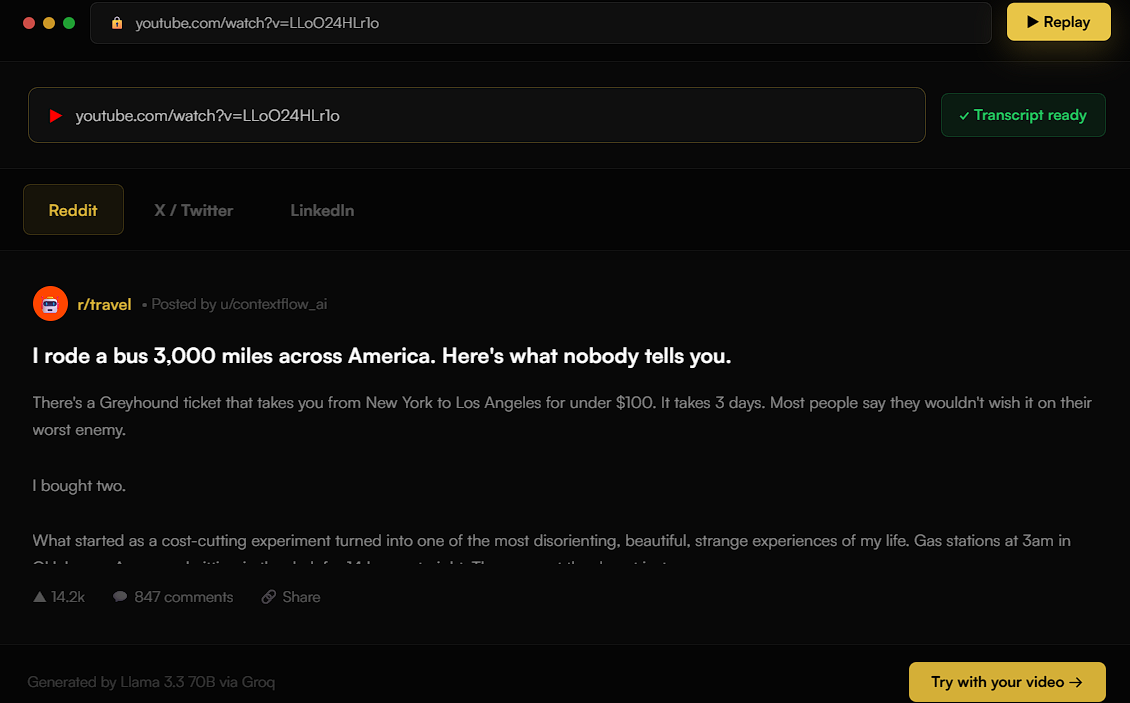 ContextFlow AI - Screenshot 2 showing product features and functionality