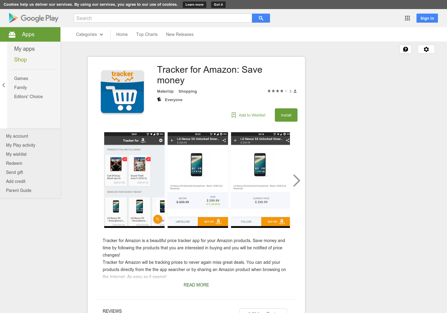 Tracker for Amazon gallery image