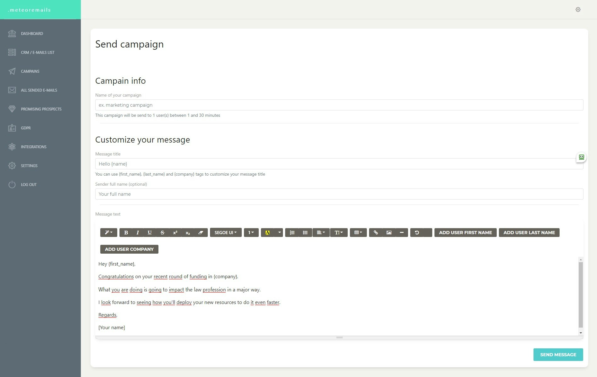 .meteoremails gallery image