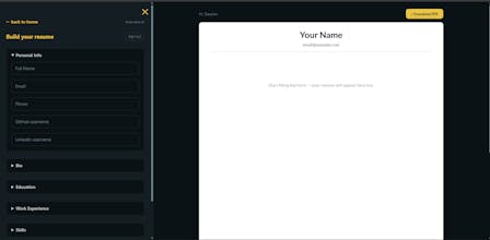 One Cv gallery image