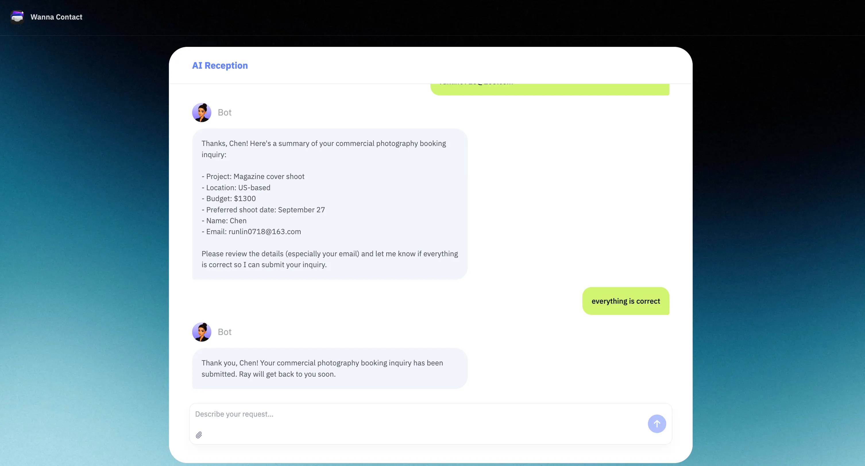 Wanna Contact screenshot 3
