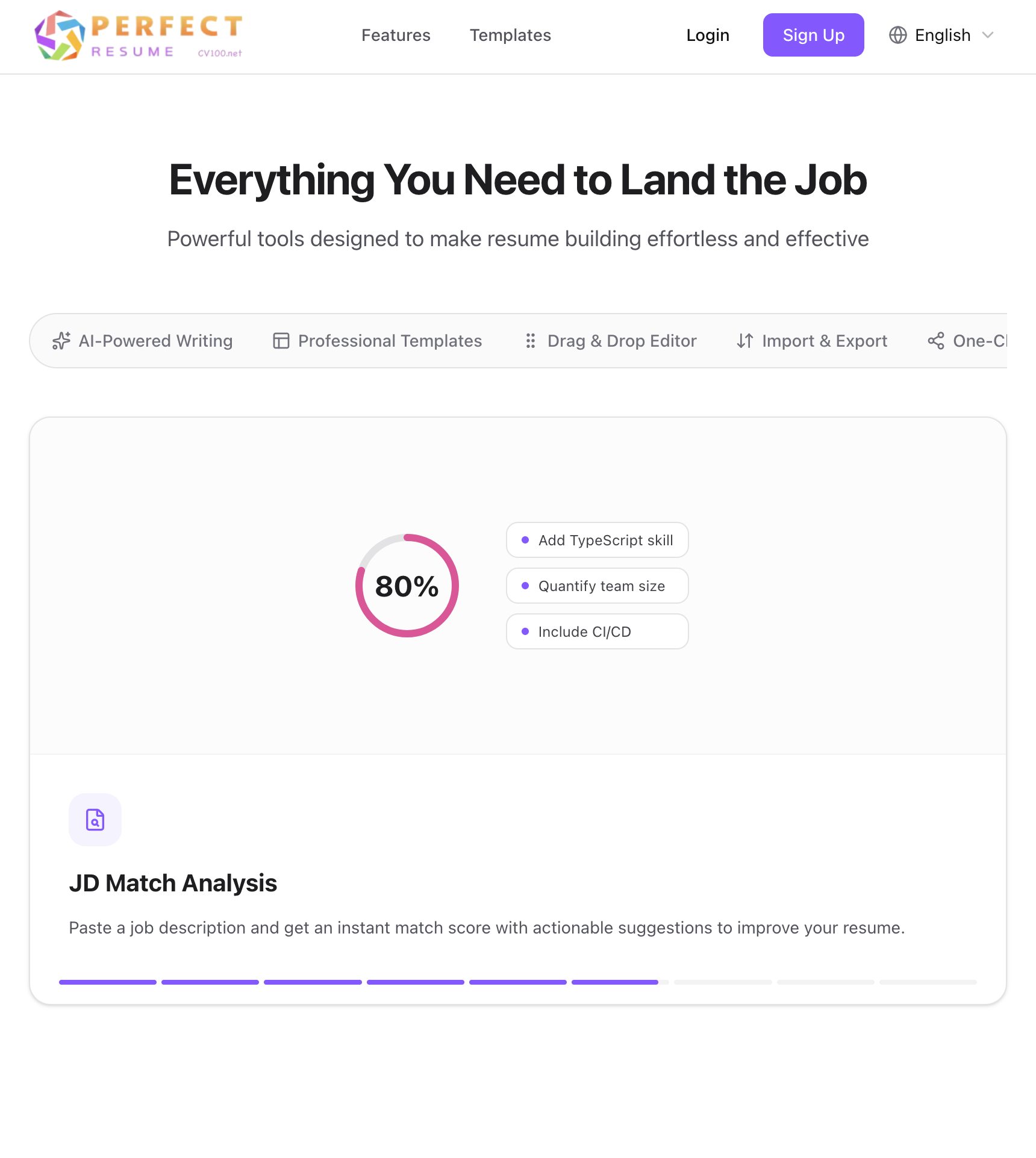 Perfect Resume With AI  gallery image