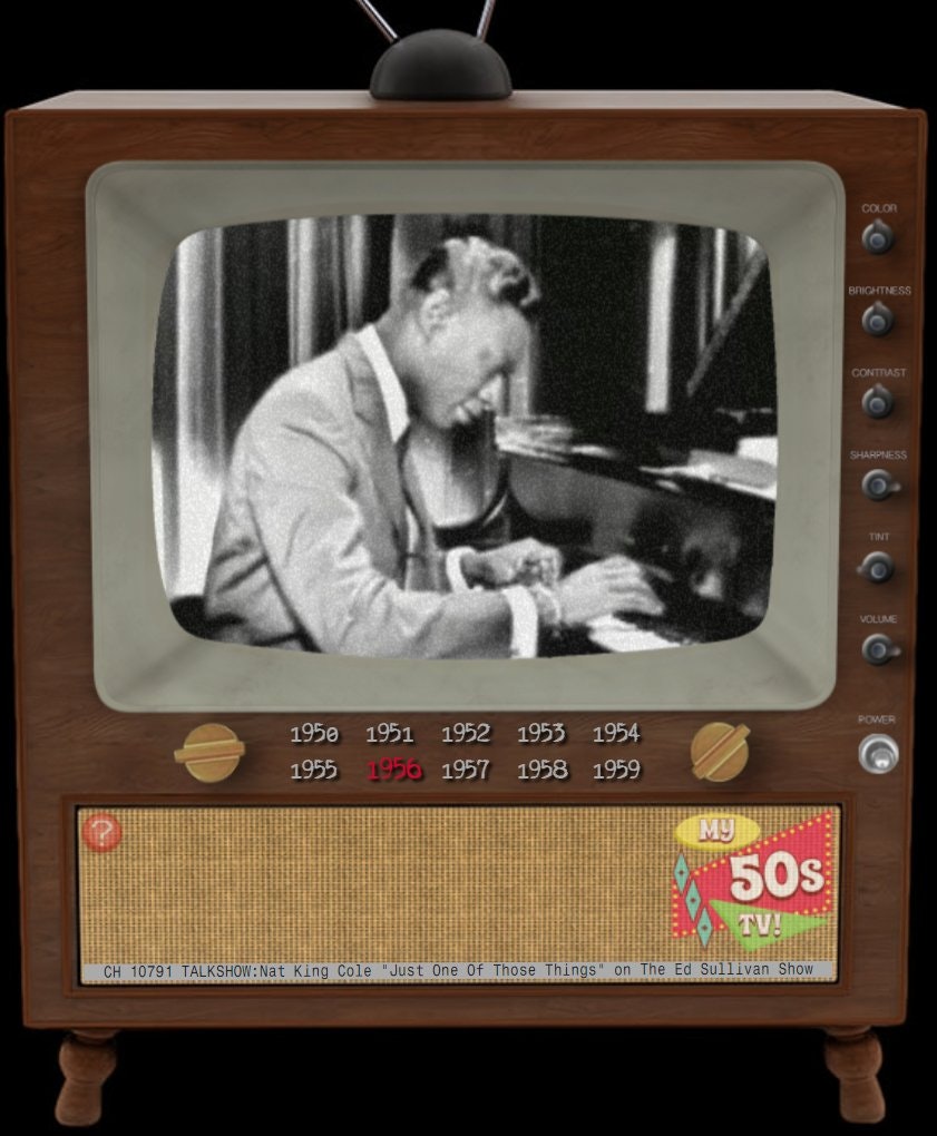 My50stv - इस उदासीन टीवी सिम्युलेटर के साथ चैनल-सर्फ 1950 के साथ मीडिया 2