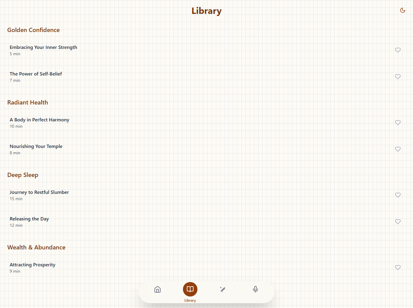 Golden Affirmations - A Curated Library of meditations media 3