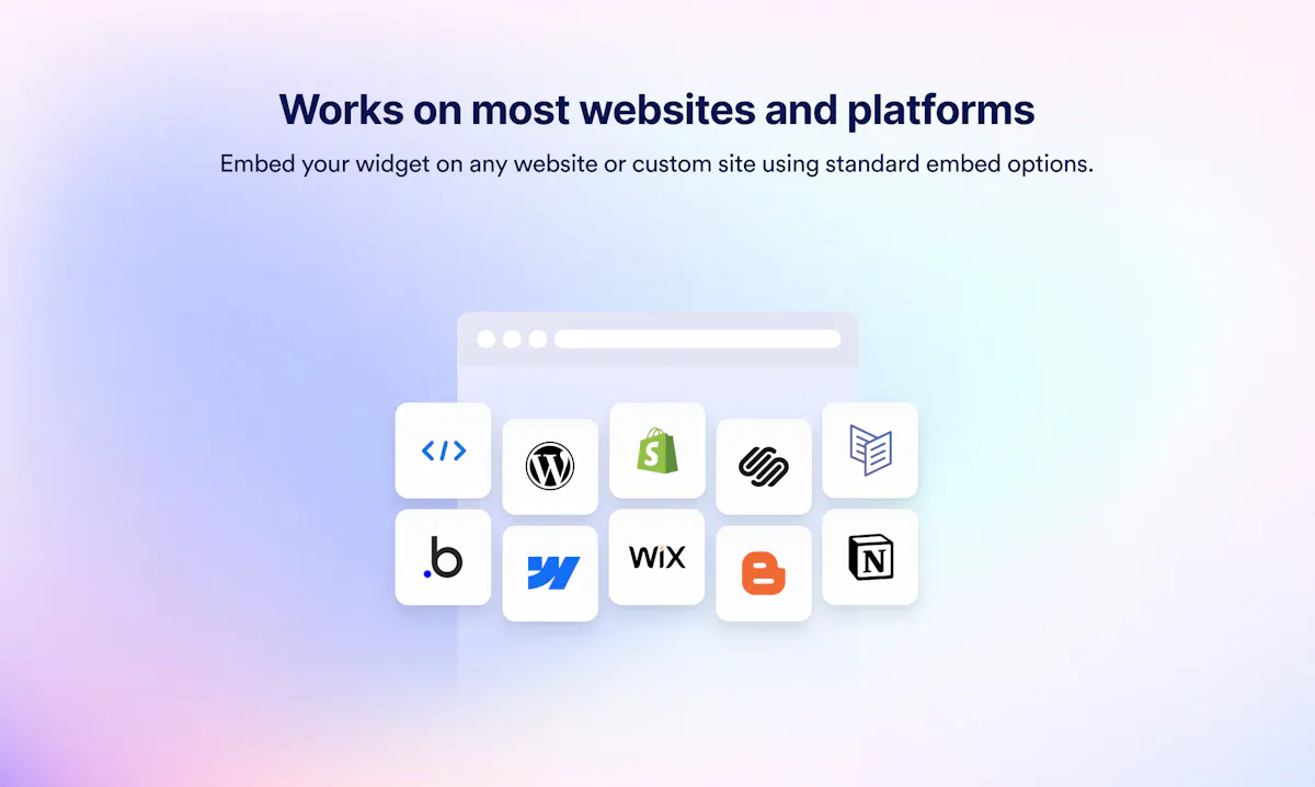 Jotform Website Widgets