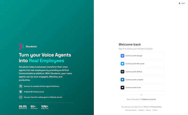 The AI Telephony Orchestration Platform screenshot 1