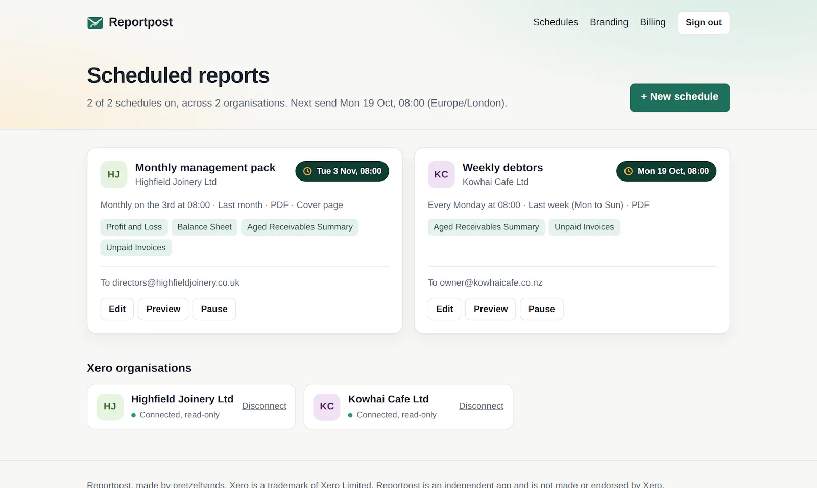Reportpost screenshot 1