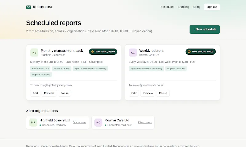 Reportpost screenshot 1