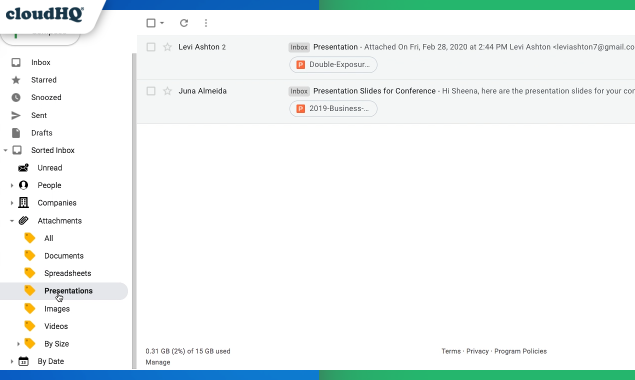 Sort Gmail Inbox by cloudHQ gallery image