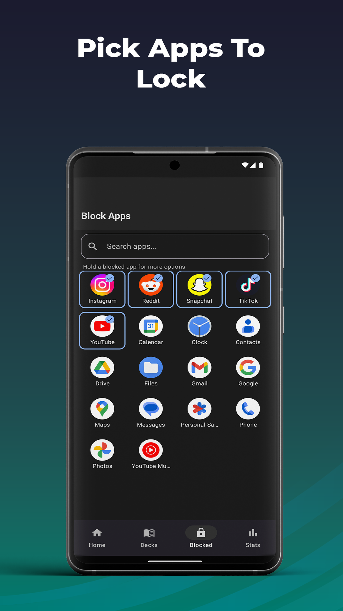 CardGate: Block apps behind a quiz gallery image