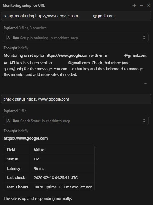 CheckHTTP - Screenshot 2 showing product features and functionality