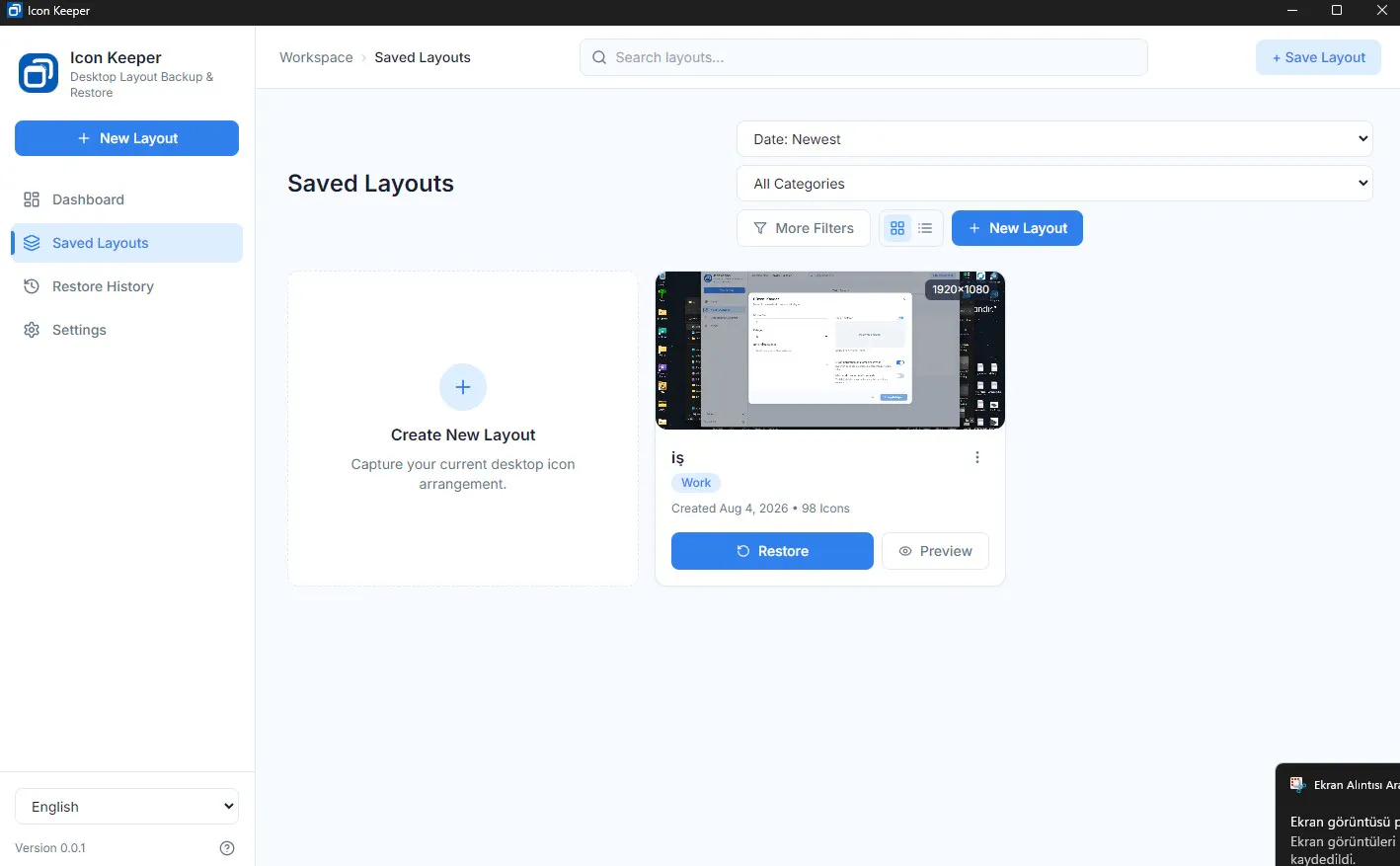 Icon Keeper Desktop Layout Restore gallery image