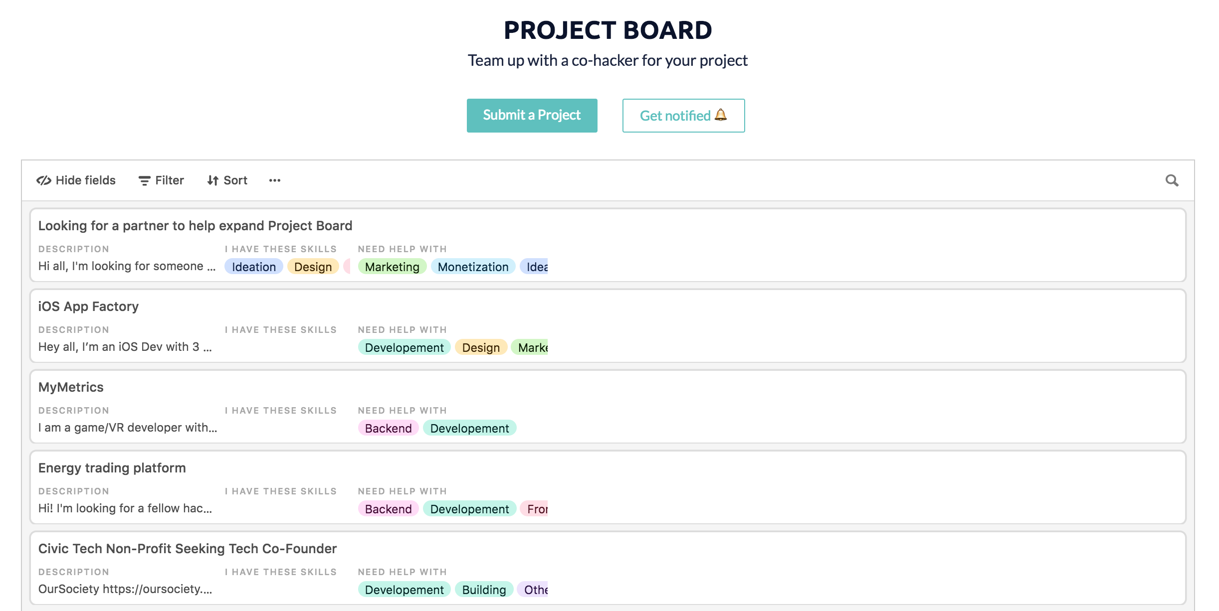 Project Board gallery image