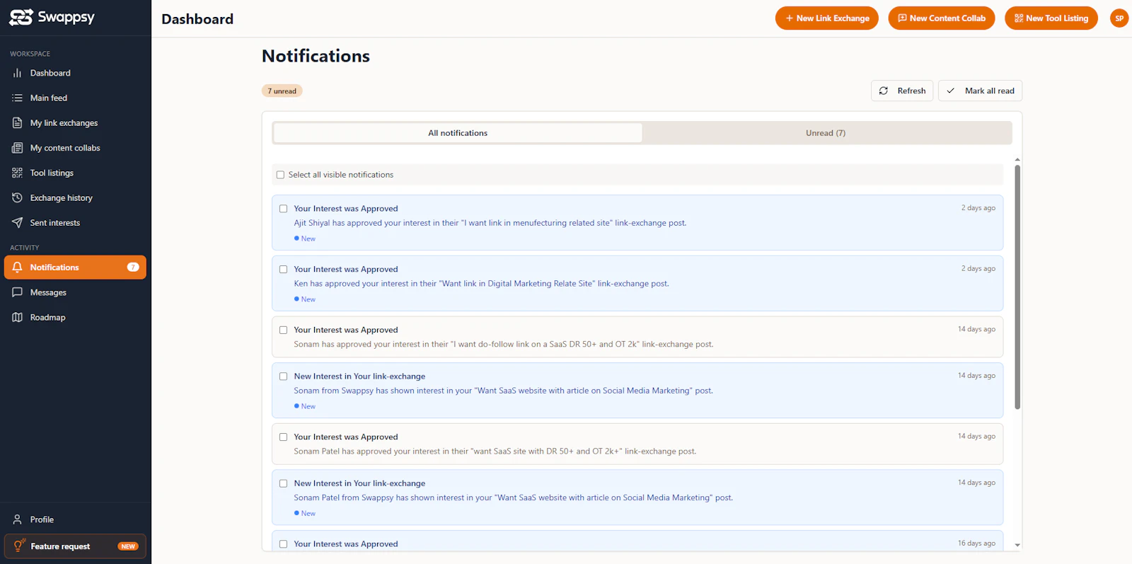 Swappsy.net screenshot 6