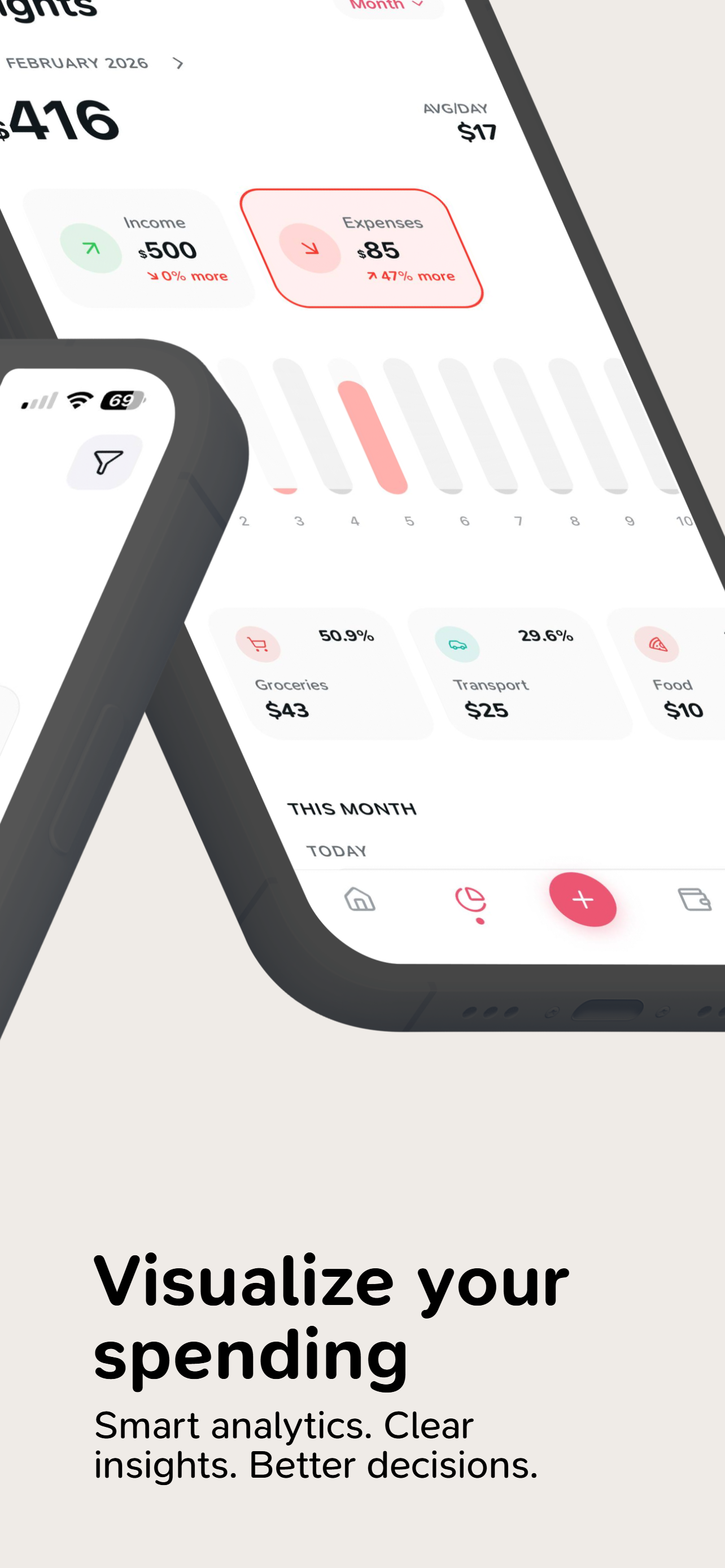 Budget Expense Tracker: Qostly - Screenshot 2 showing product features and functionality