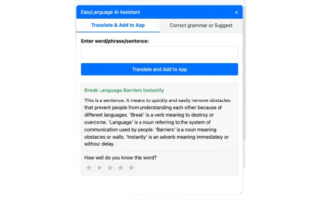 EasyLang.site - AI Language assistant gallery image