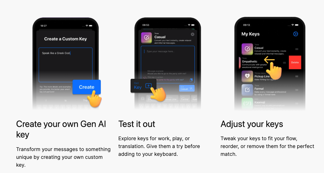 Llaves inteligentes para iOS - Chatear en varios idiomas con solo un toque media 8