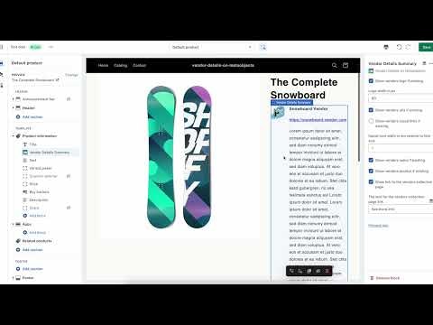 Vendor Details on Metaobjects gallery image