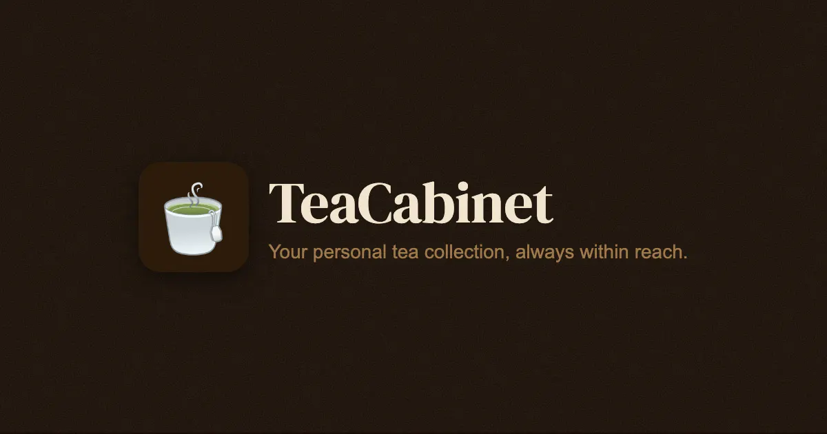 Banner del producto TeaCabinet