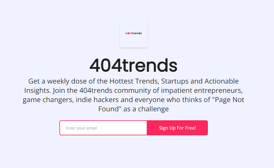 startuptile 404trends-Startups tech trends actionable insights zero downtime