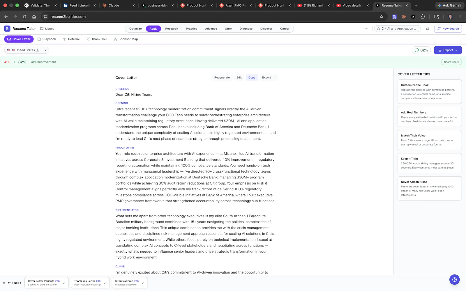 Resume Tailor screenshot 3