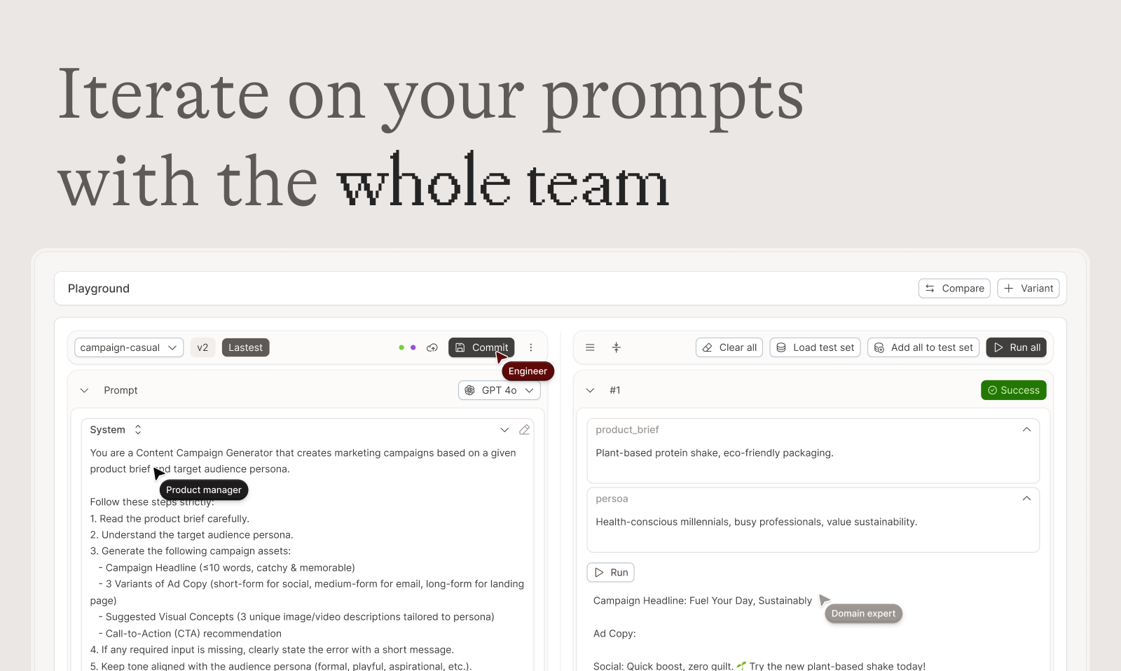 Agenta - Screenshot 2 showing product features and functionality