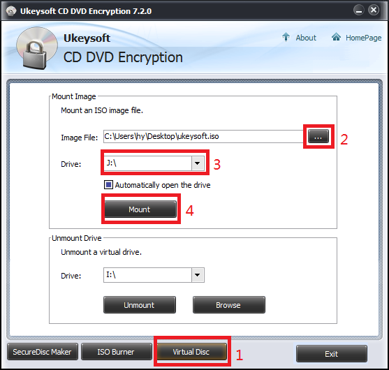 Ukeeysoft CD DVD Şifreleme media 3