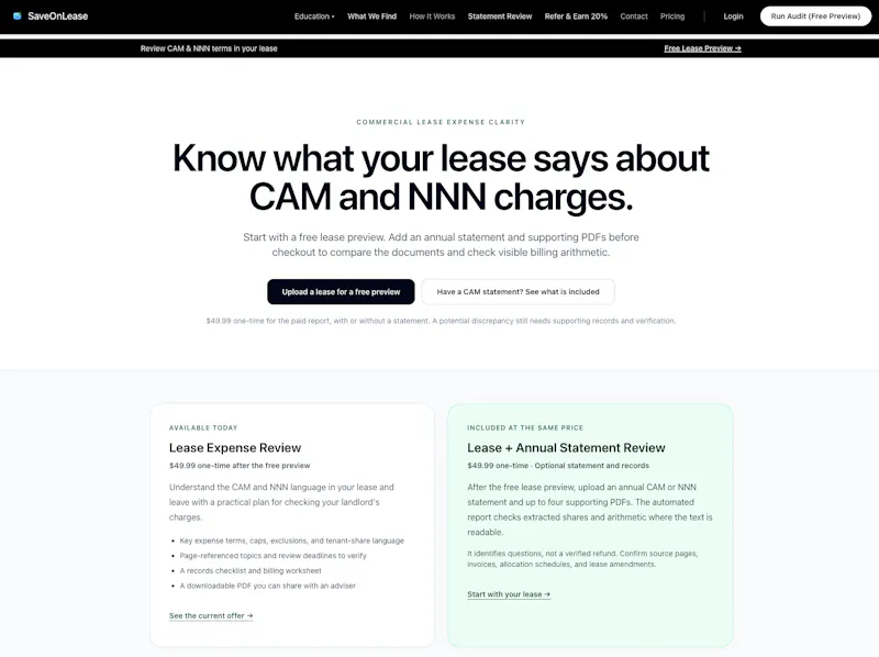 SaveOnLease screenshot 1