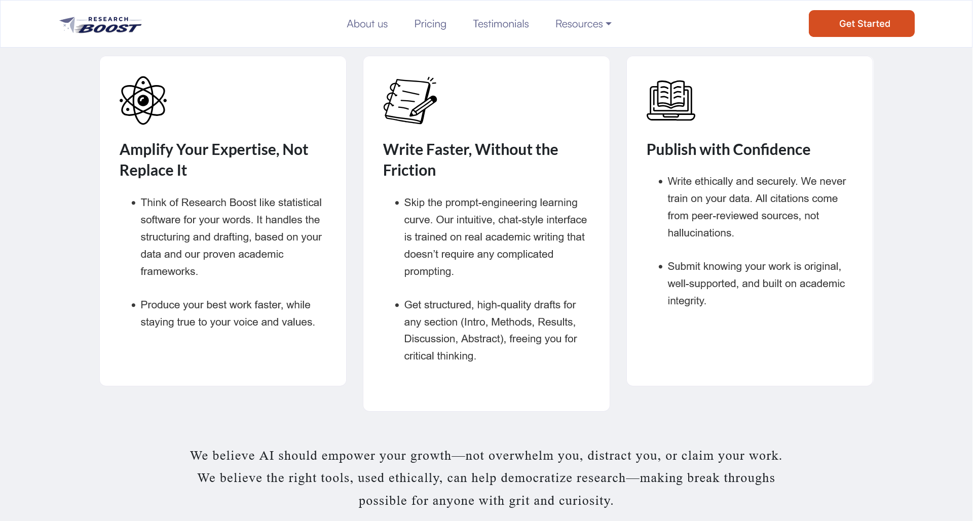 Research Boost - Screenshot 3 showing product features and functionality