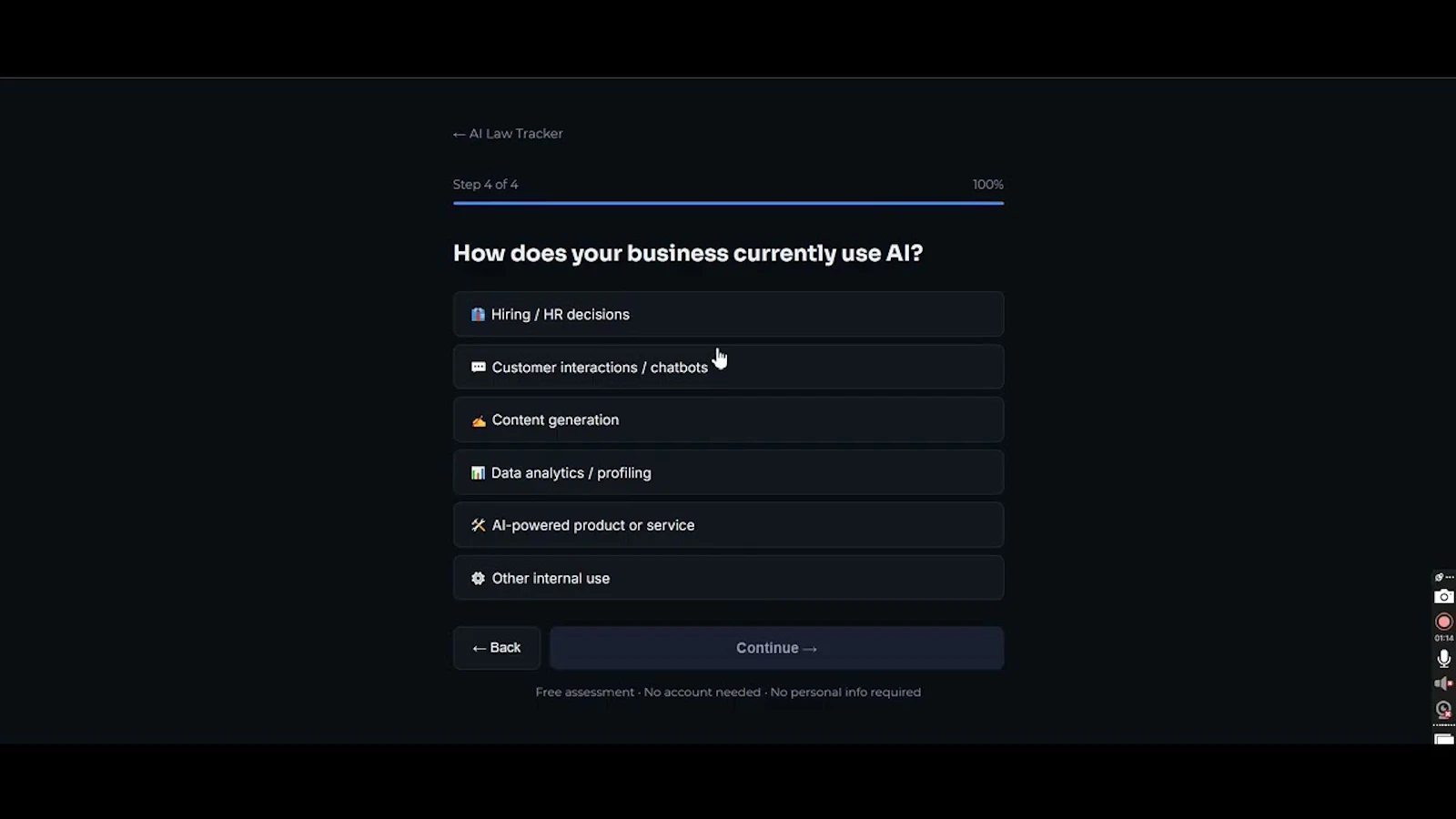AI Law Tracker screenshot 1 (video preview)